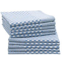 GESCHIRRTÜCHER, 10er-Set, 54x100 cm, 100% Baumwolle, Blau - Blau, Textil (54/100cm) - Zollner