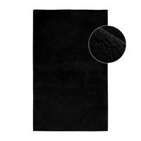 BADTEPPICH Waschbar Pure 500 Schwarz 40x60 cm - Schwarz, Textil (40/60cm) - carpet city