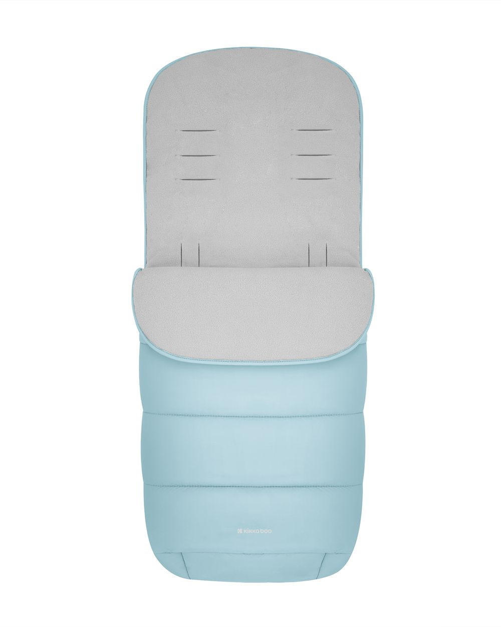 FUSSSACK Classic hellblau Fleece, wasserabweisend, 3- und 5-Punkt-Gurt, Reißverschluss - Blau, Textil (45/1/85cm) - Kikka boo