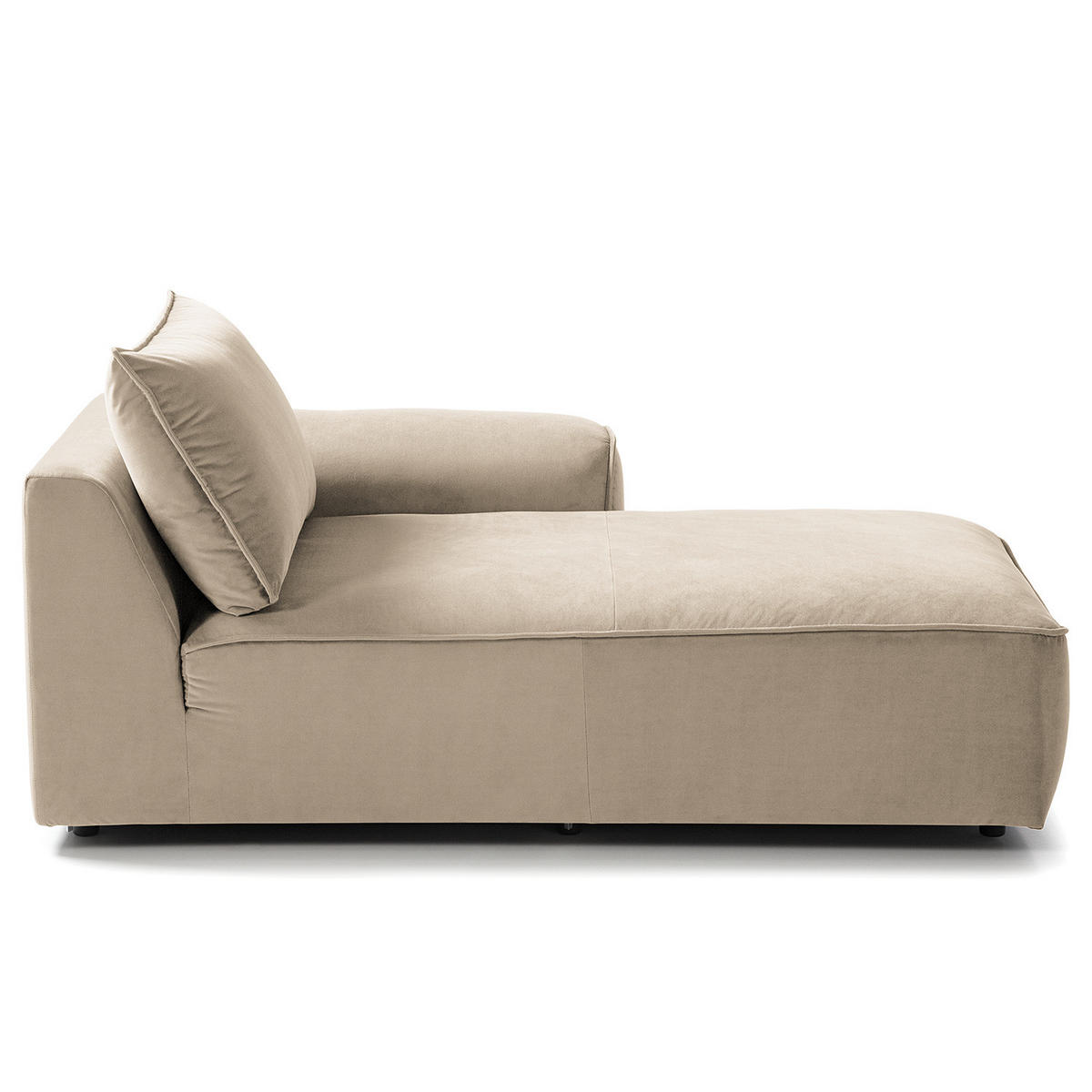 MODULLONGCHAIR - Beige, Holz/Textil (170/82/105cm) - home24