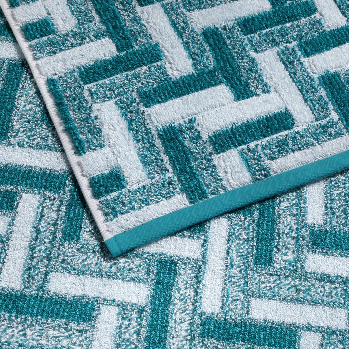HANDTUCH TIDE - Blau/Grün, Textil (50/100cm) - MÖVE
