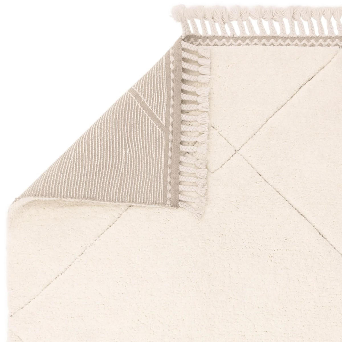 TEPPICH für Wohn- und Schlafzimmer NADOR Weiß 160 x 230 cm - Weiß, Textil (160/230cm) - Novatrend