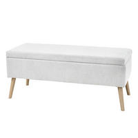 OTTOMANE DAISY XL Weiß - Weiß, Textil (115/47/45cm) - SVITA