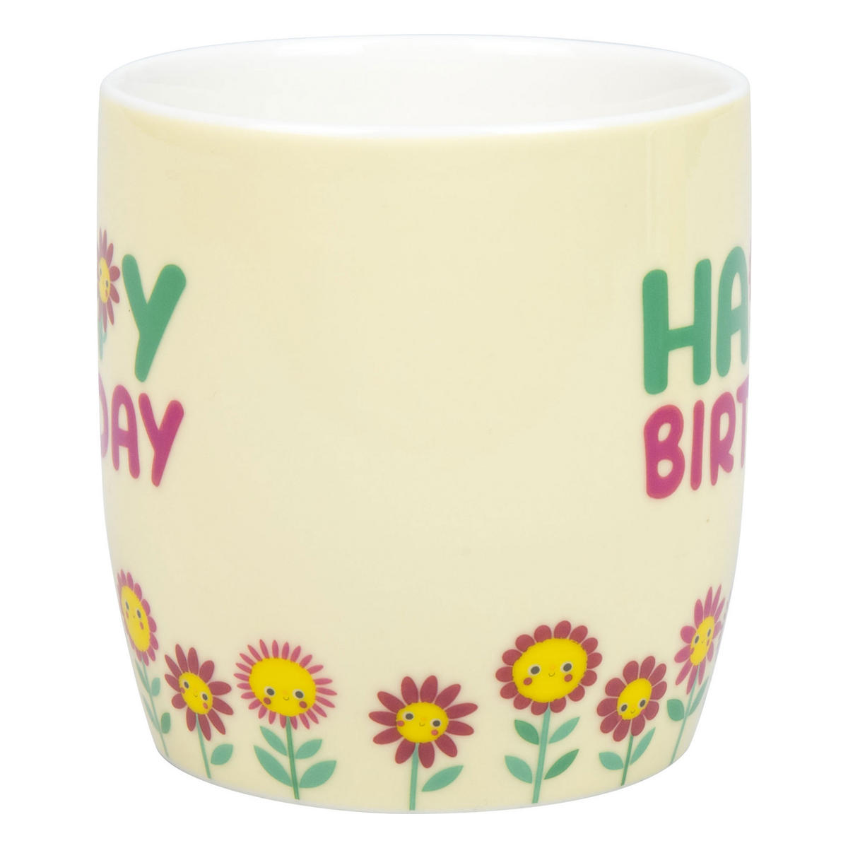 KAFFEEBECHER Happy Birthday - Naturfarben, Keramik (0.4L) - Könitz