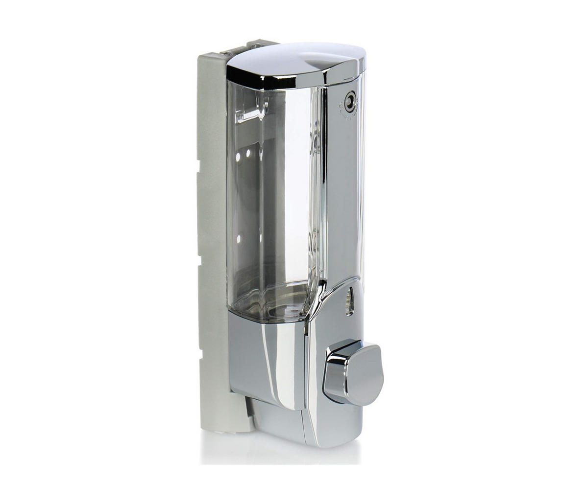 SEIFENSPENDER , wandmontierter Seifenspender85/85/190 mm | 500 ml - Silberfarben, Kunststoff (8.5/7.5/19cm) - BELZ