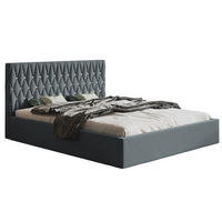 BETT Grau OLDO 3 Mit Bettkasten 120x200 cm - Graphitfarben, Textil (120/200cm) - Sepro Meble