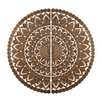 WANDPANEEL Willian Braun 180/1.5/180cm - Braun, Holz (1.5/180/180cm) - PTMD Collection