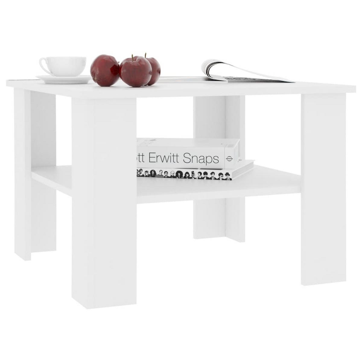 COUCHTISCH Weiß 60x60x42 cm Holzwerkstoff - Weiß, Holzwerkstoff (60/60/42cm) - furnicato