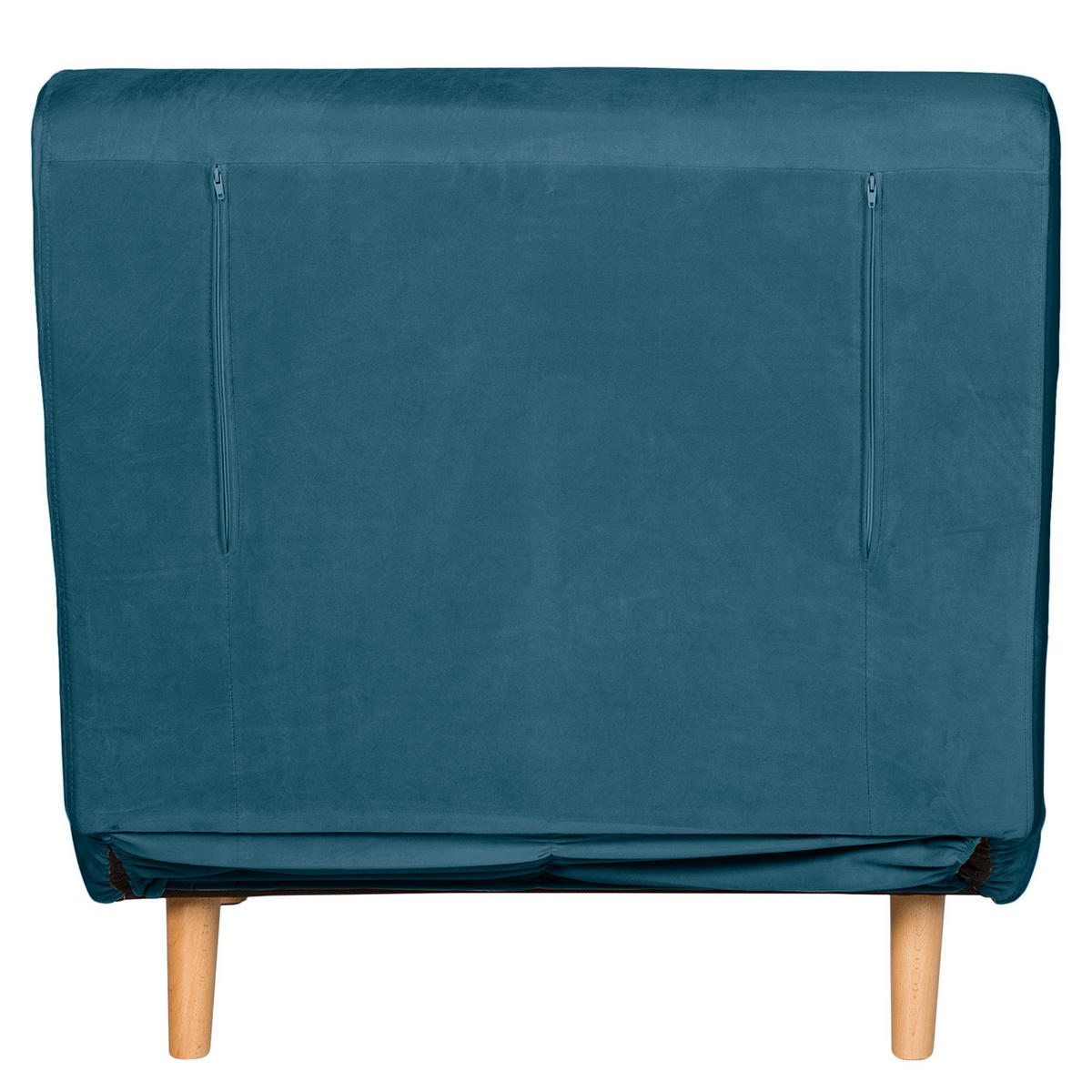 SCHLAFSESSEL - Buchefarben/Dunkelblau, Holz/Buchenholz (77/81/90cm) - home24