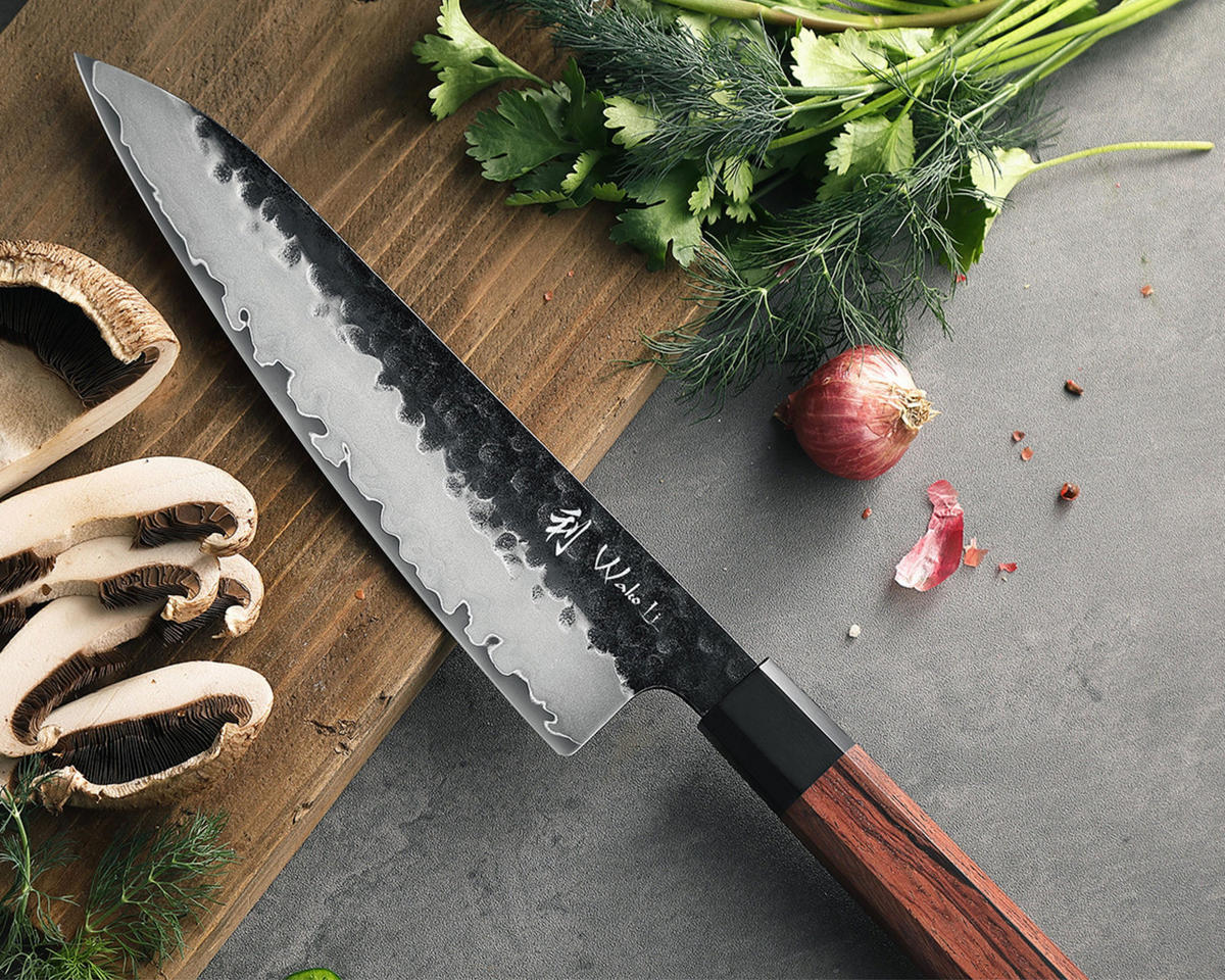 CHEFMESSER 21,5 cm - Braun, Holz/Metall (36cm) - Wakoli