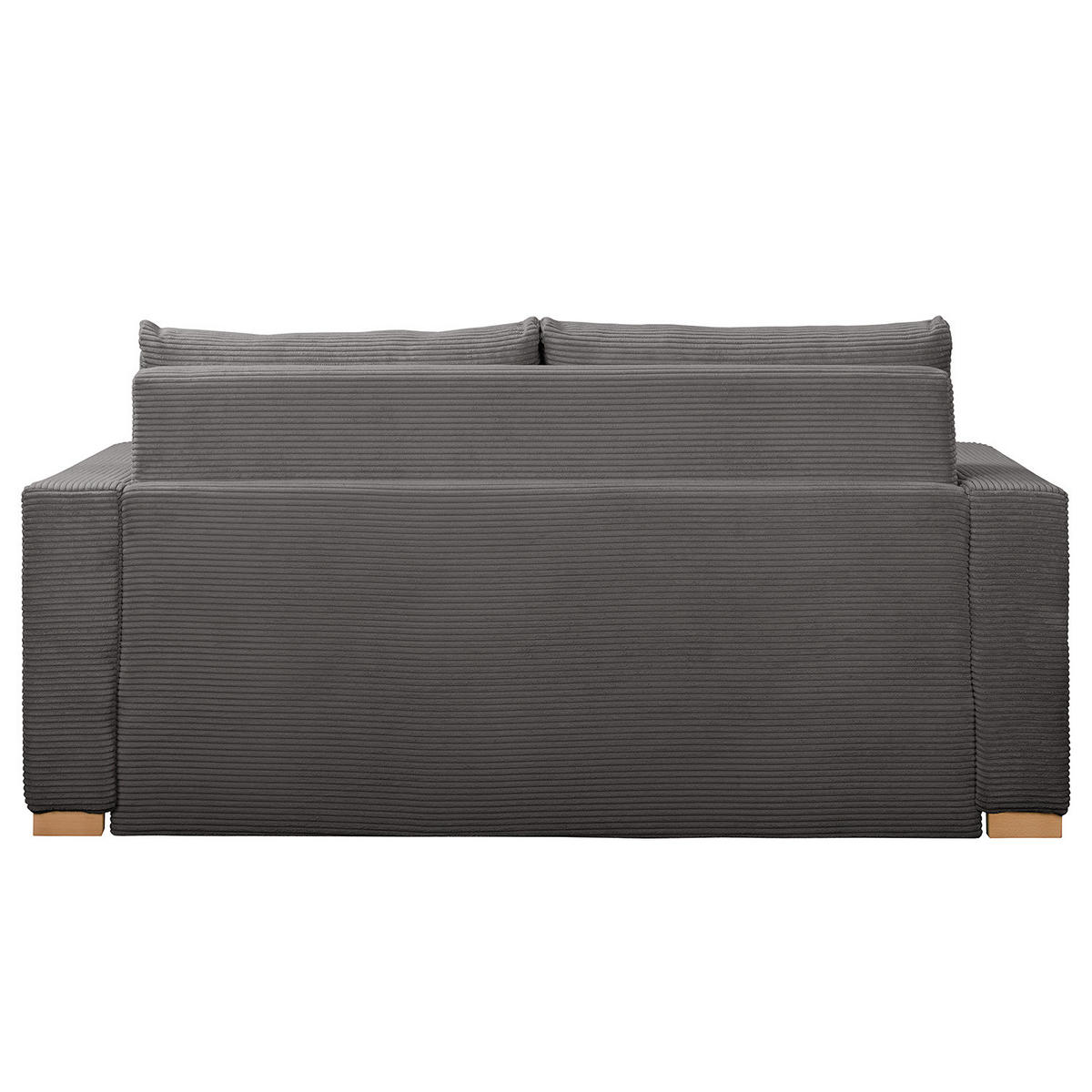 SCHLAFSOFA - Buchefarben/Grau, Holz/Buchenholz (193/90/90cm) - home24