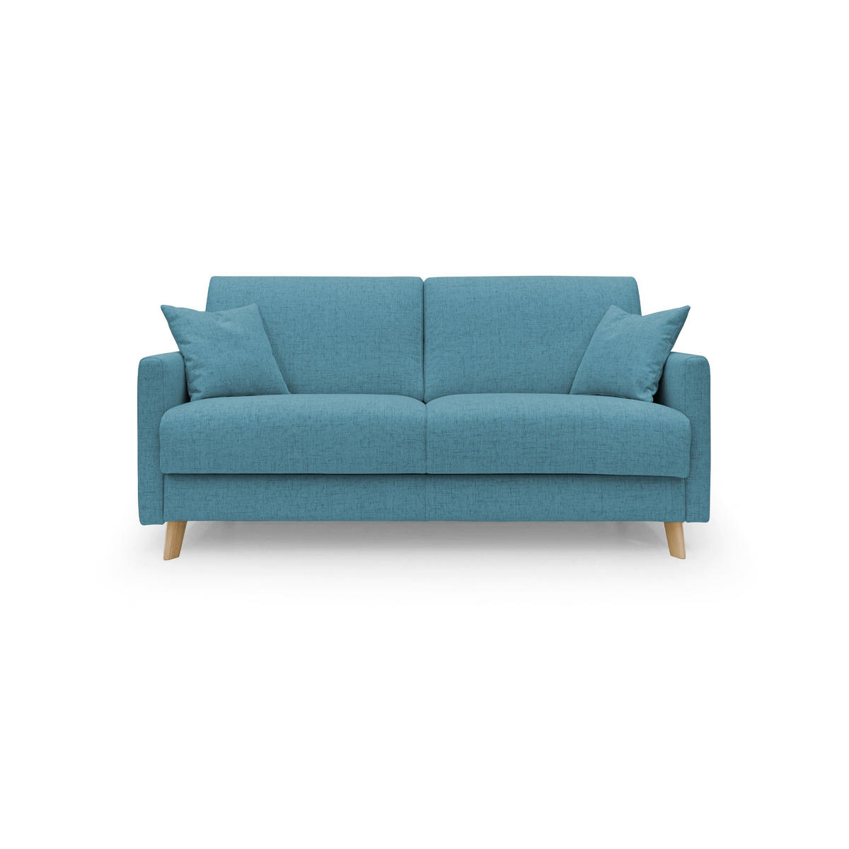 SCHLAFSOFA Edgar - Hellblau, Textil (160/94/97cm) - Divani.store