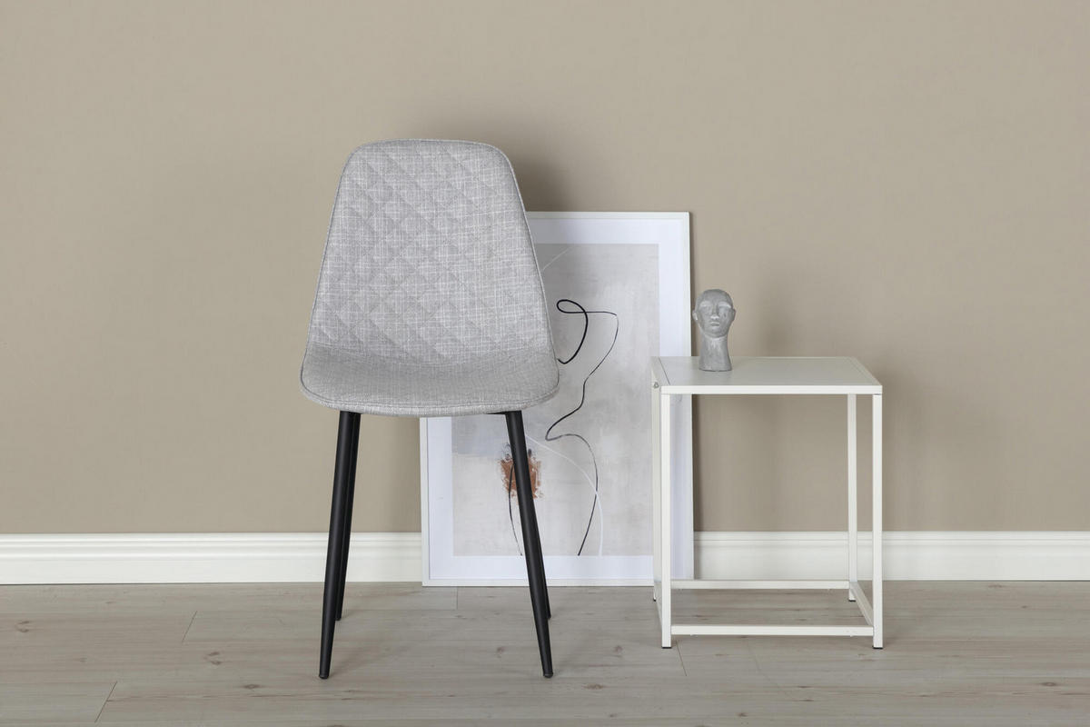 STUHL 2er-Set grau - Grau, Holzwerkstoff (44/86/52cm) - ebuy24