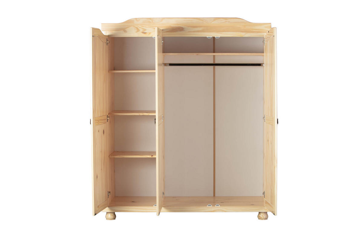 KLEIDERSCHRANK natur - Braun, Holzwerkstoff (150/180/56cm) - ebuy24