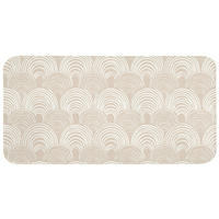 WC PŘEDLOŽKA Vlny - Textura - Béžová 120x60 cm - kašmírová, textil/plast (120/1cm) - OnlyWow