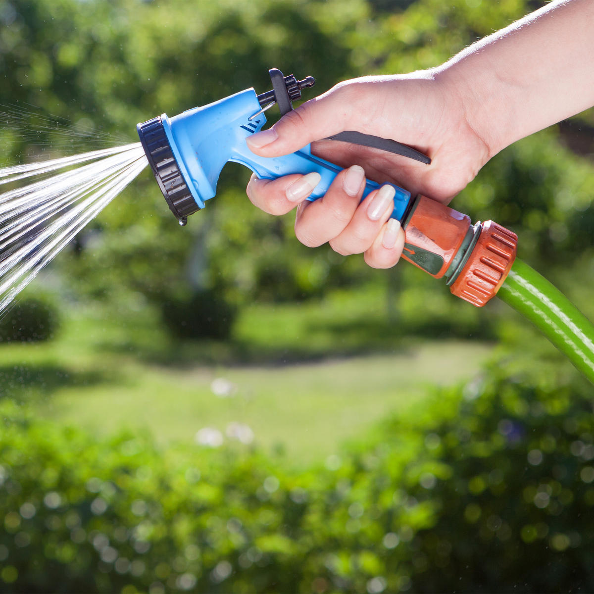 GARTENSCHLAUCH - Grün, Kunststoff (7000cm) - Relaxdays