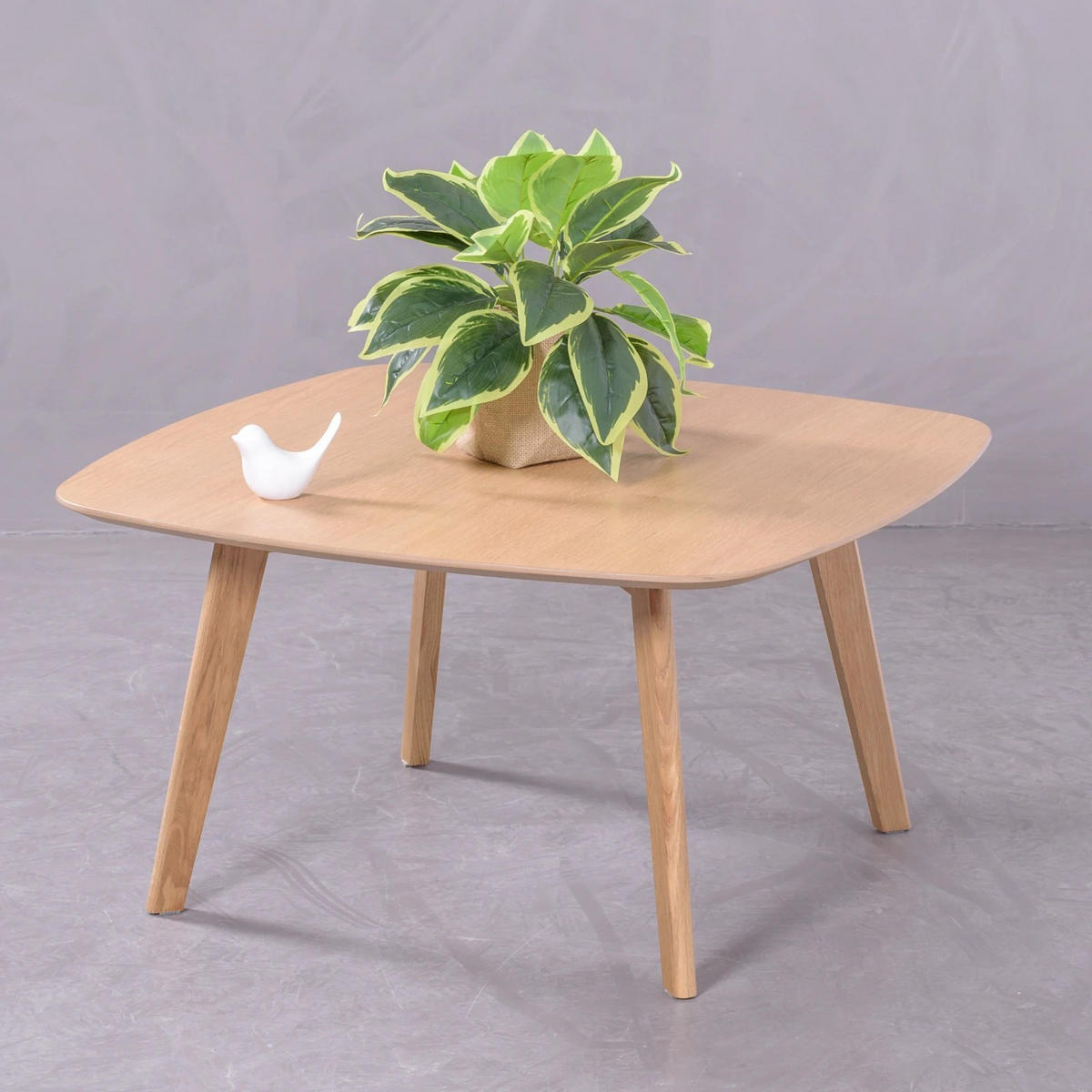 BEISTELLTISCH Quadratisch Eichefarben 80/80/42 cm - Eichefarben, Holz (80/80/42cm) - Nest Dream