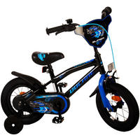 KINDERFAHRRAD Super GT - Jungen - 12 Zoll - Rücktritt + Handbremse - Blau - Blau/Schwarz, Metall (42cm) - TPFSports