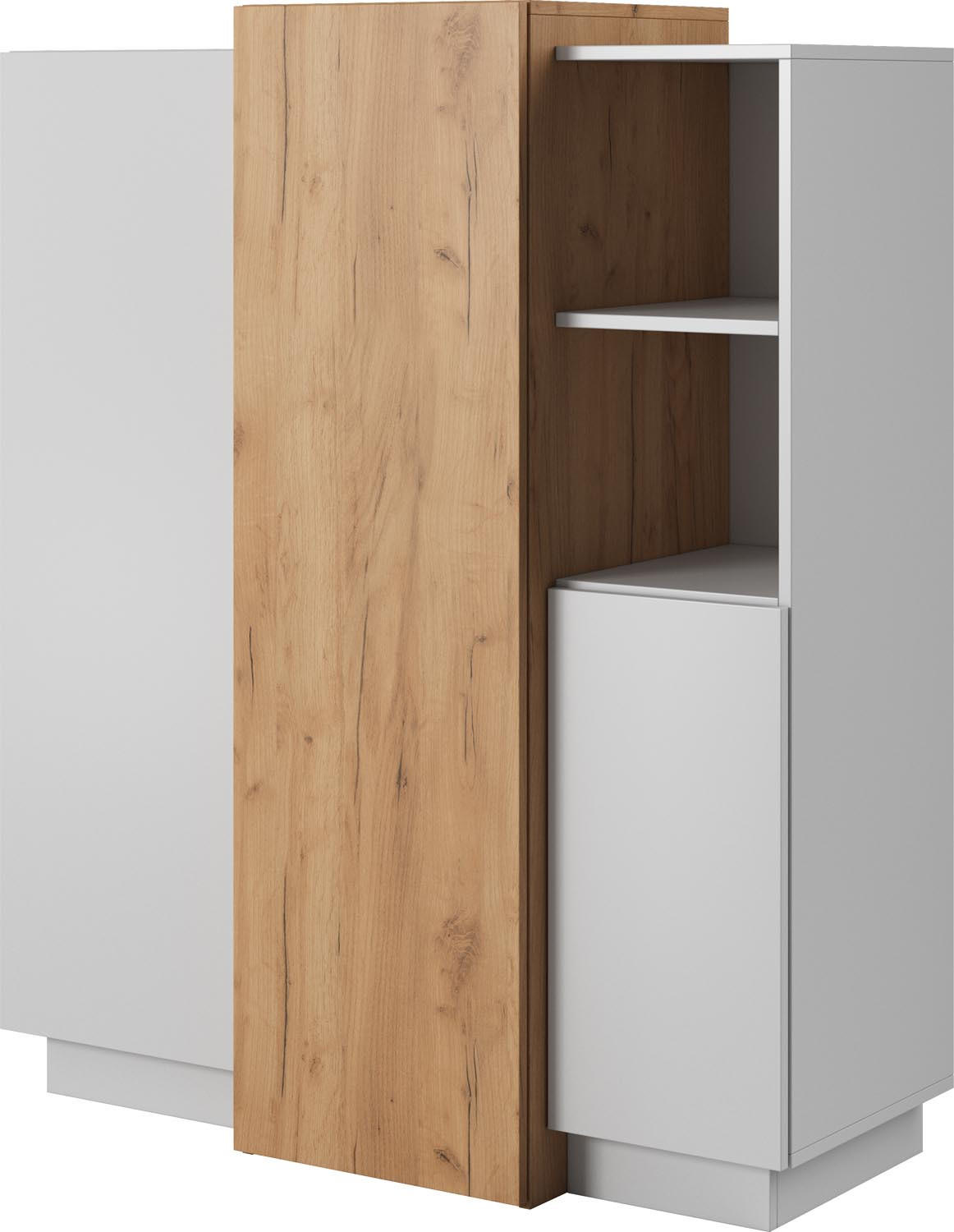WFL Group Kommode Weiß 110x133.5x45 cm