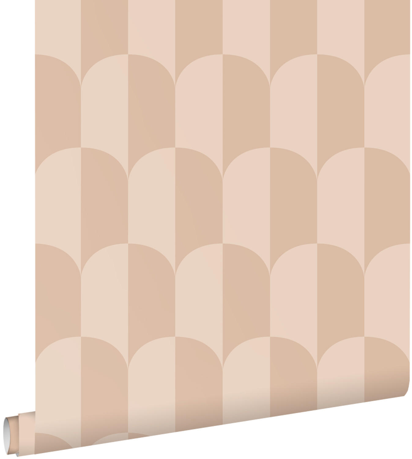TAPETE Art Decó Muster 50 x 900 cm - Terracotta, Papier (50/900cm) - ESTAhome