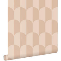 TAPETE Art Decó Muster 50 x 900 cm - Terracotta, Papier (50/900cm) - ESTAhome