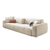 SOFA MIT SITZTIEFENVERSTELLUNG PALACE Weiß Cord - Weiß, Textil (298/74/120cm) - KAWOLA