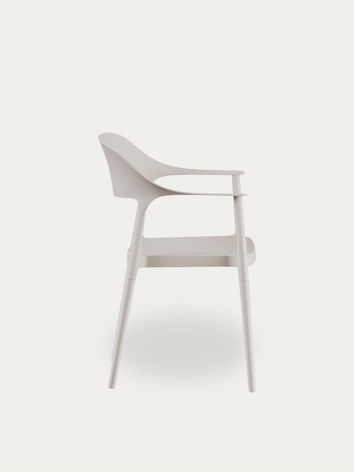 STUHL Brunel Beige 57.5 cm x 83 cm - Beige, Kunststoff (57/83/53cm) - Kenay Home