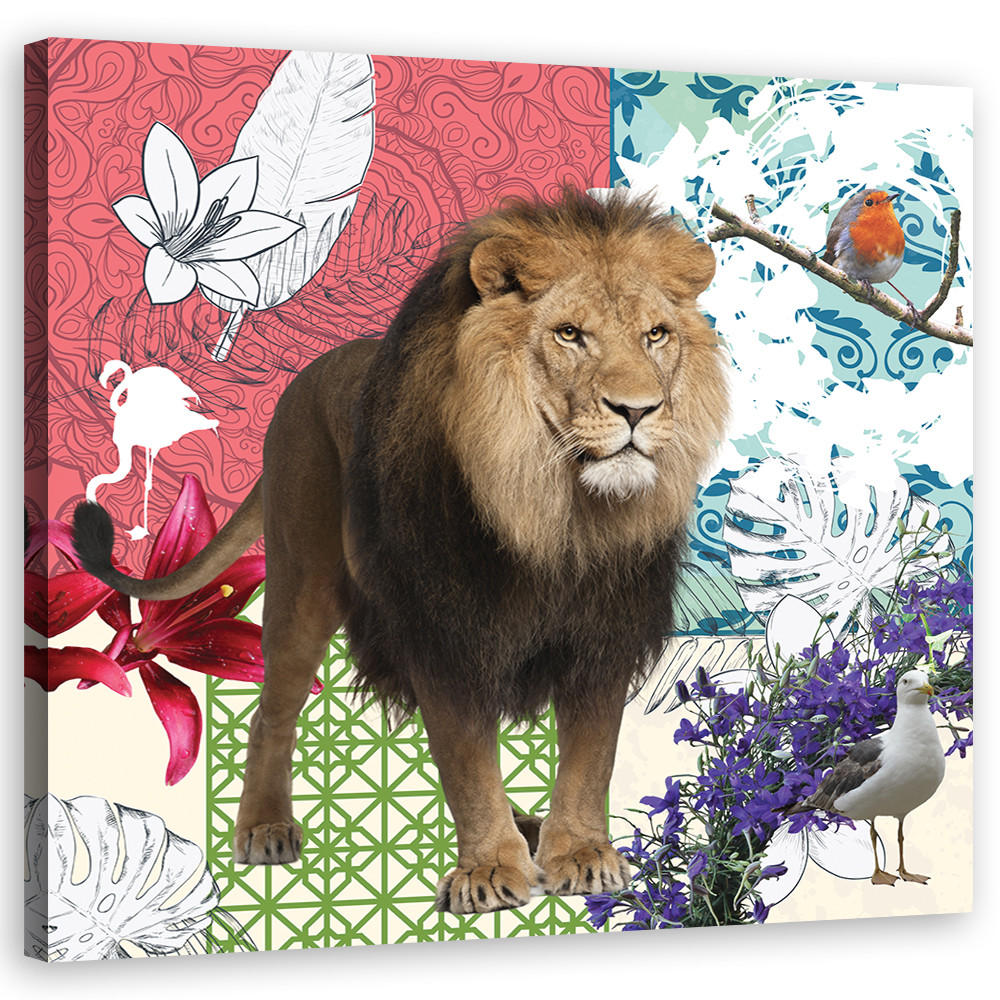Feeby Wandbild Mehrfarbig 40x40 cm