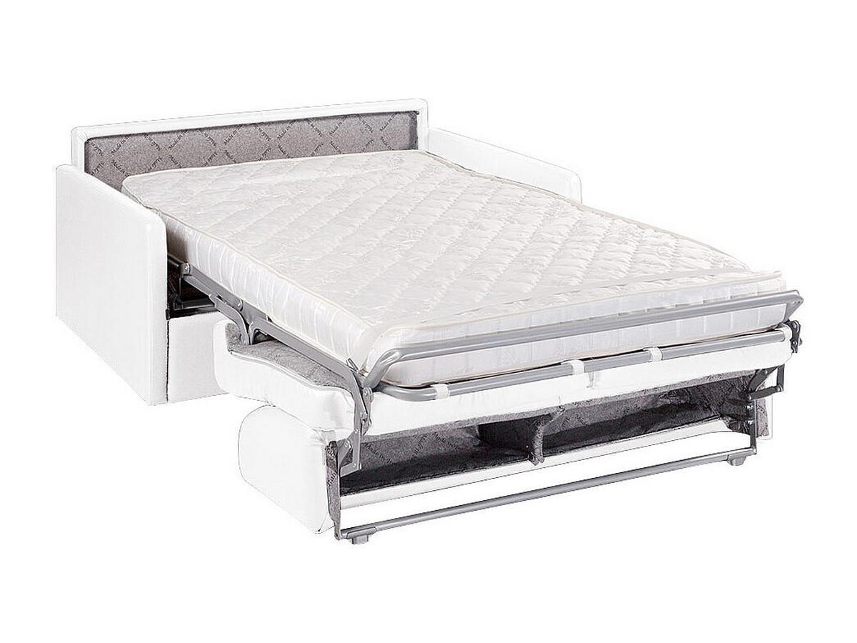 SCHLAFSOFA - 3 Personen - kunstleder - weiß Calife - Weiß, Leder (170/85/223cm) - Vente-Unique