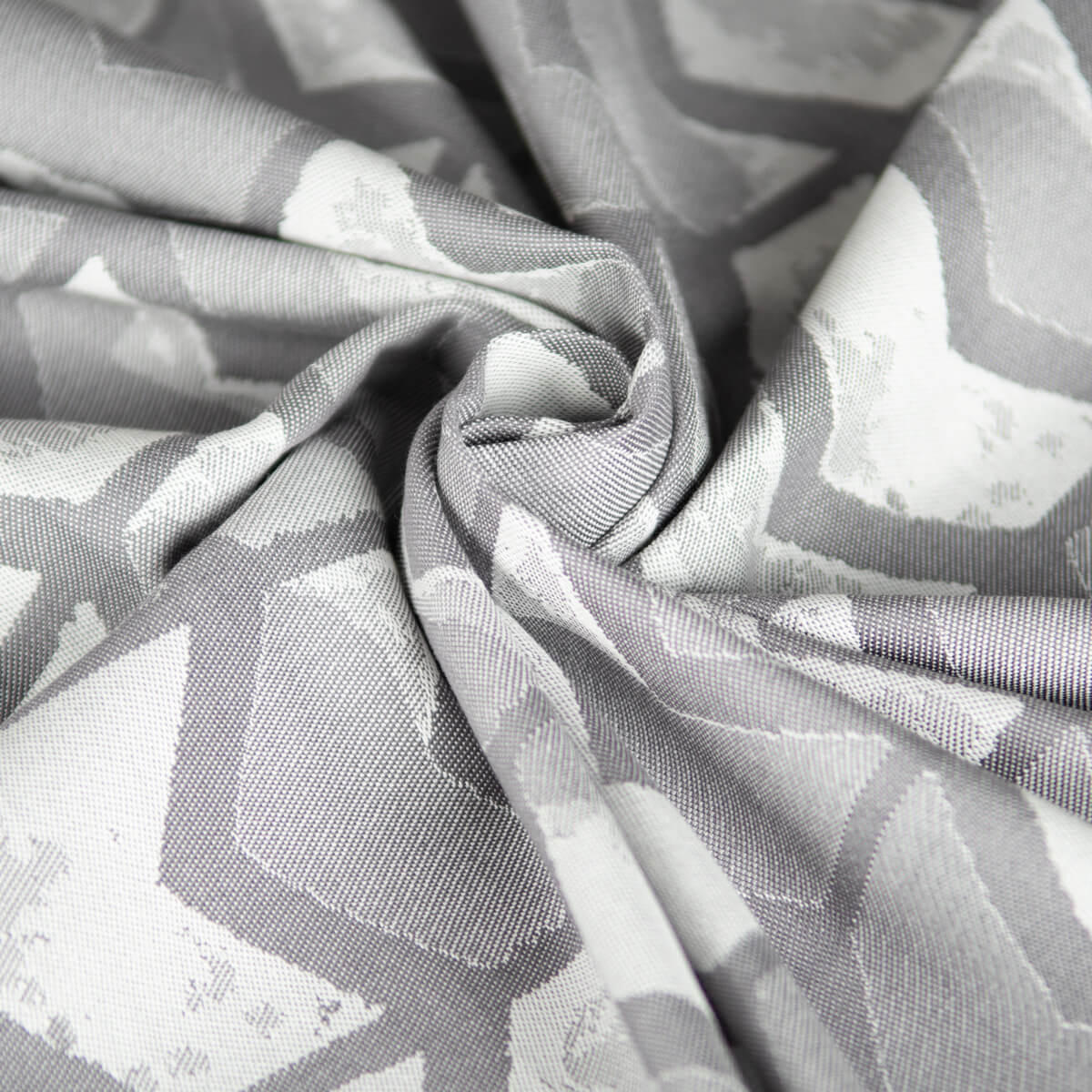 BABYTRAGETUCH Gewebtes Tragetuch kbA - Hellgrau/Grau, Textil (70/0.1/540cm) - Hoppediz