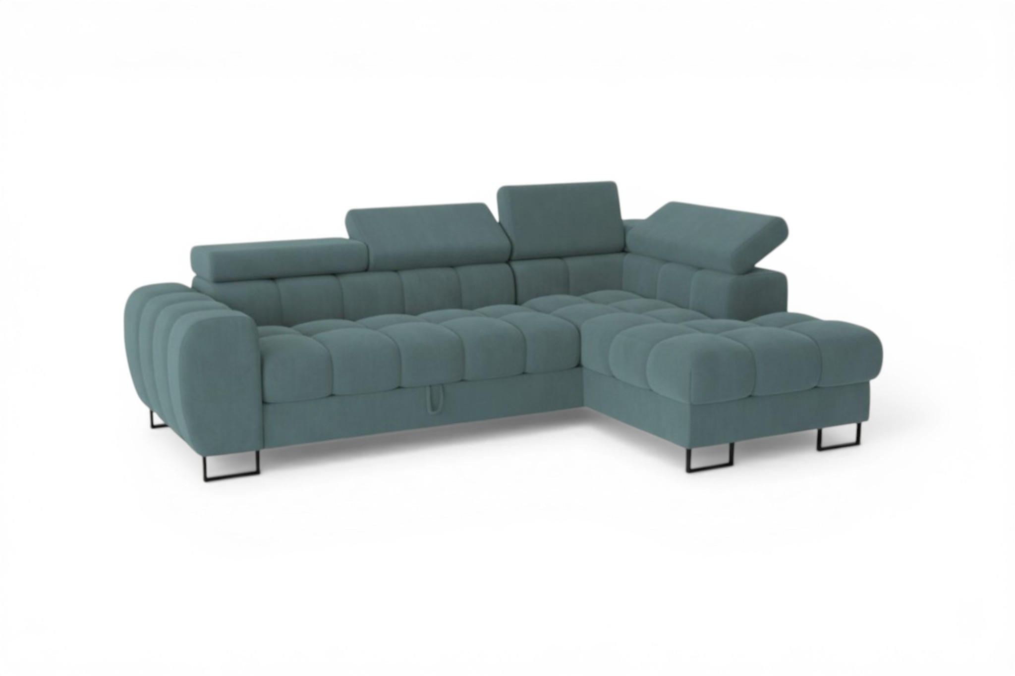 Fun Möbel Ecksofa Grün 260x170 cm