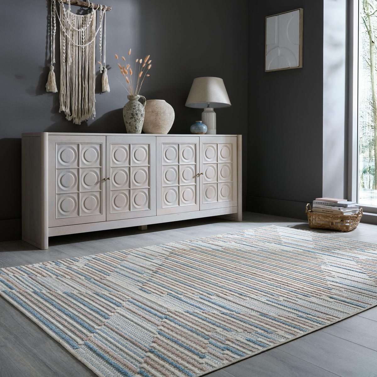 TEPPICH RIDGE 78/150 cm - Beige, Textil (150/78cm) - KADIMA DESIGN