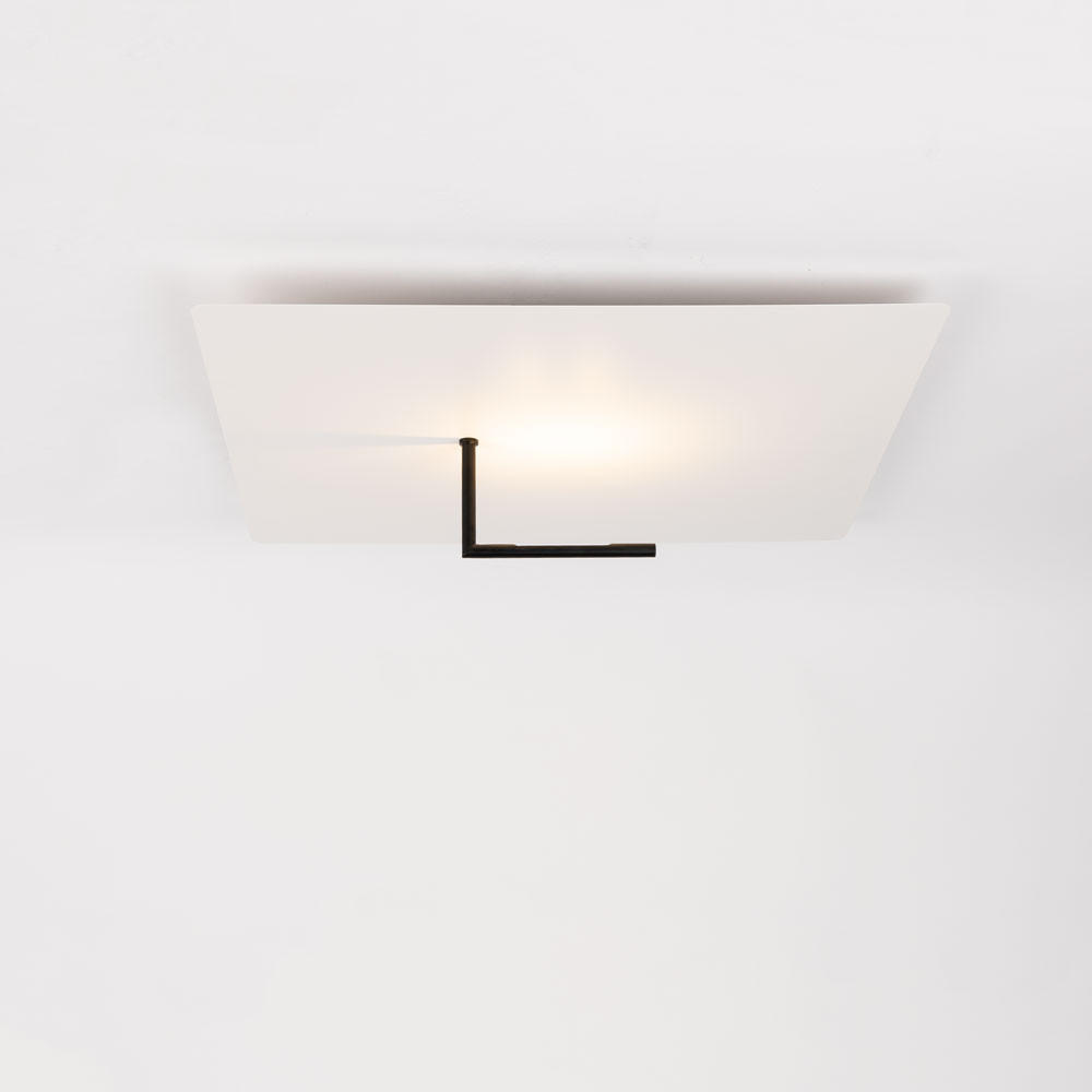 s.luce Led-Wand-/Deckenlampe Weiß 62x16x62 cm