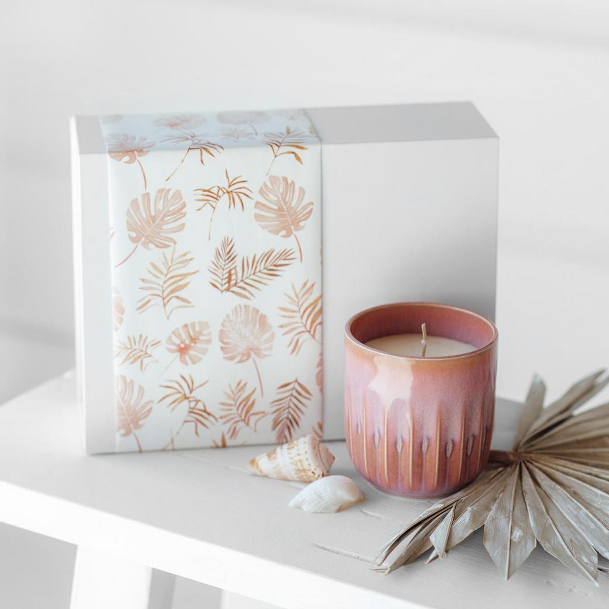 DUFTKERZEN SUNKISSED Perlemor Home Coral rosa ø 8,5 x 9 cm 6er Set - Rosa, Naturmaterialien/Keramik (9cm) - like.Villeroy & Boch