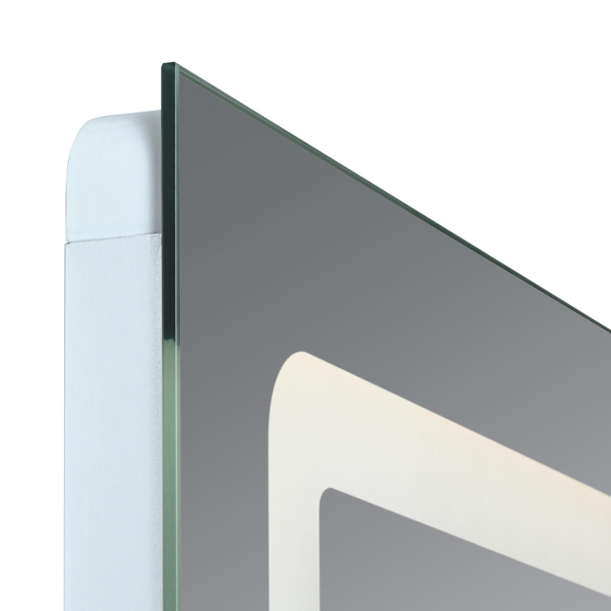 BADEZIMMERSPIEGEL Chambave - Silberfarben, Glas/Metall (100/70/3cm) - pro.tec