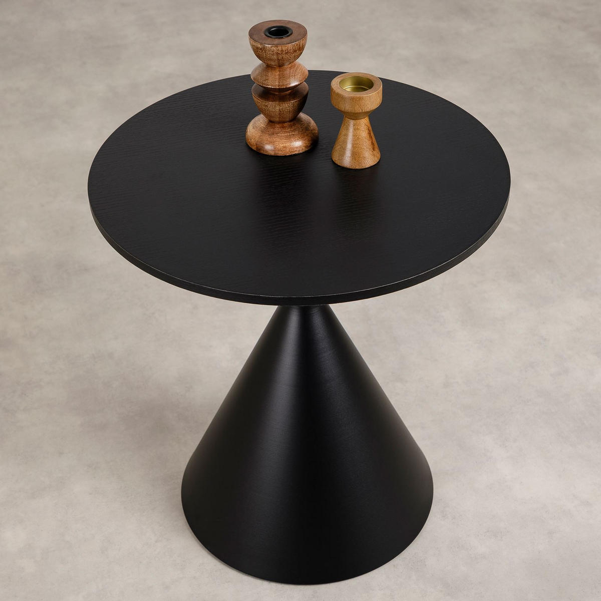 COUCHTISCH ISOMA - Schwarz, Metall (50/50/55cm) - IDIMEX