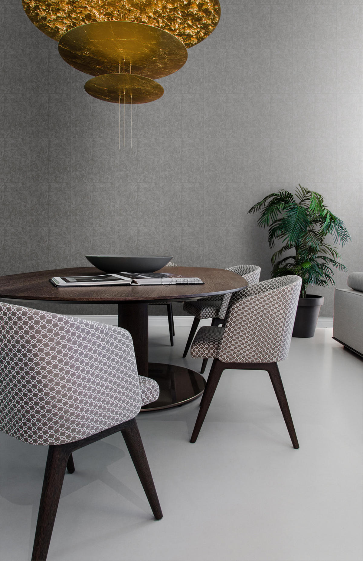 TAPETE Stein-Optik 53 cm x 10.05 m - Schwarz, Papier (53/1000cm) - Origin Wallcoverings
