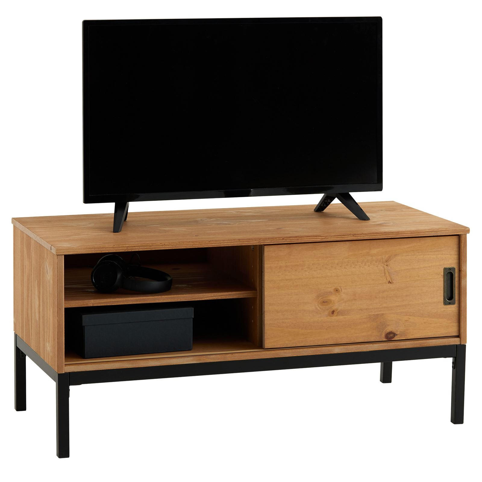 LOWBOARD SELMA - Hellbraun, Holz (98/47/47cm) - IDIMEX