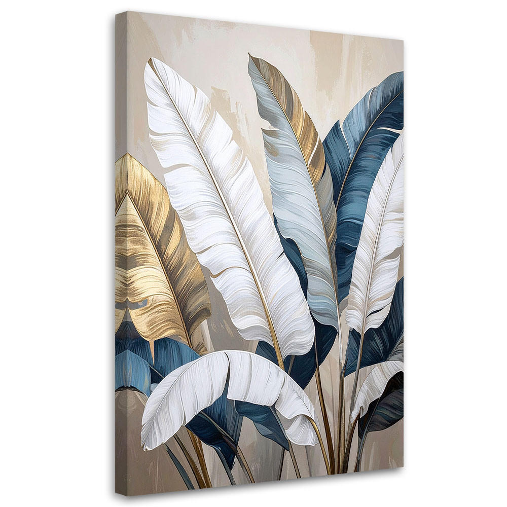 Feeby Leinwandbild, Weiß 70x100 cm