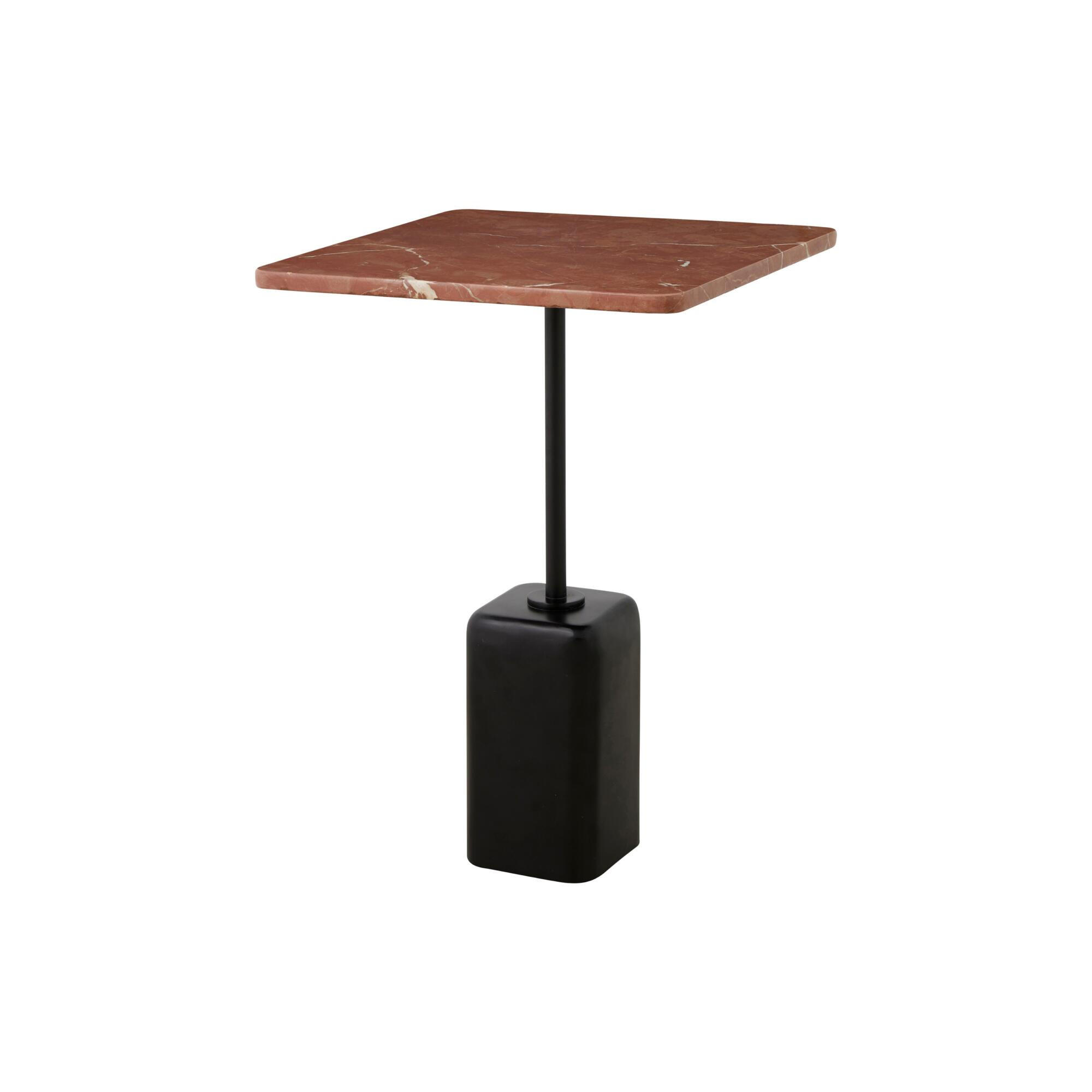 BEISTELLTISCH CHAO Rot 40x40x57 cm - Rot, Metall (40/40/57cm) - FURNLUX