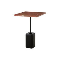 BEISTELLTISCH CHAO Rot 40x40x57 cm - Rot, Metall (40/40/57cm) - FURNLUX