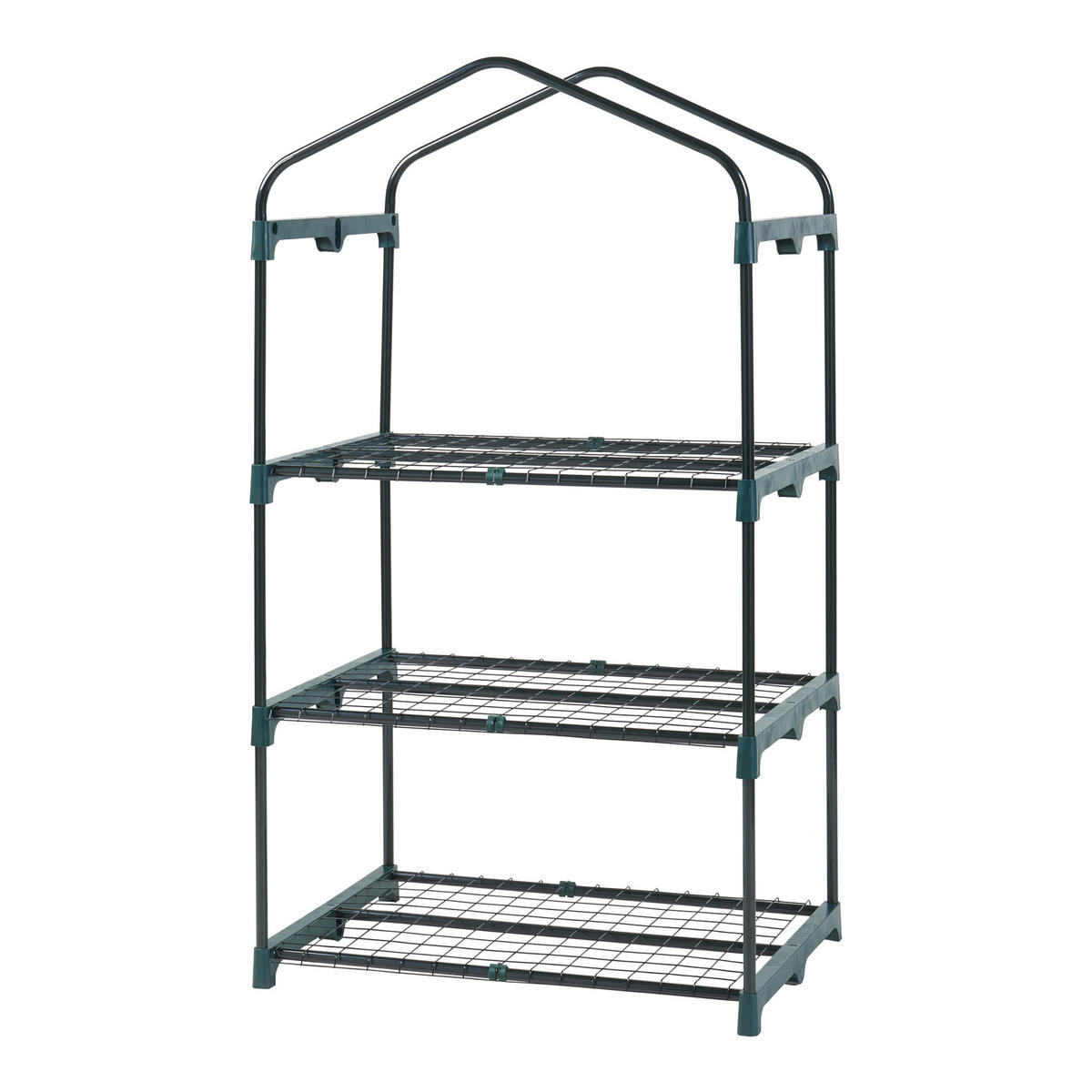 GEWÄCHSHAUS Chaam - Weiß, Metall (69/125/49cm) - [en.casa]