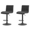 BARHOCKER-SET 2 Stück Erika - Anthrazit - Anthrazit/Schwarz, Textil/Metall (47/93/57cm) - Hela Vertriebs GmbH