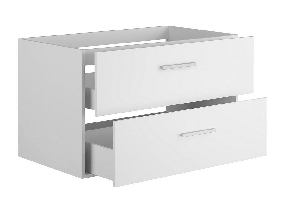 WASCHBECKENUNTERSCHRANK - 80 cm x 45 cm - holz - weiß Kayla - Weiß, Holz (80/47/45cm) - Vente-Unique