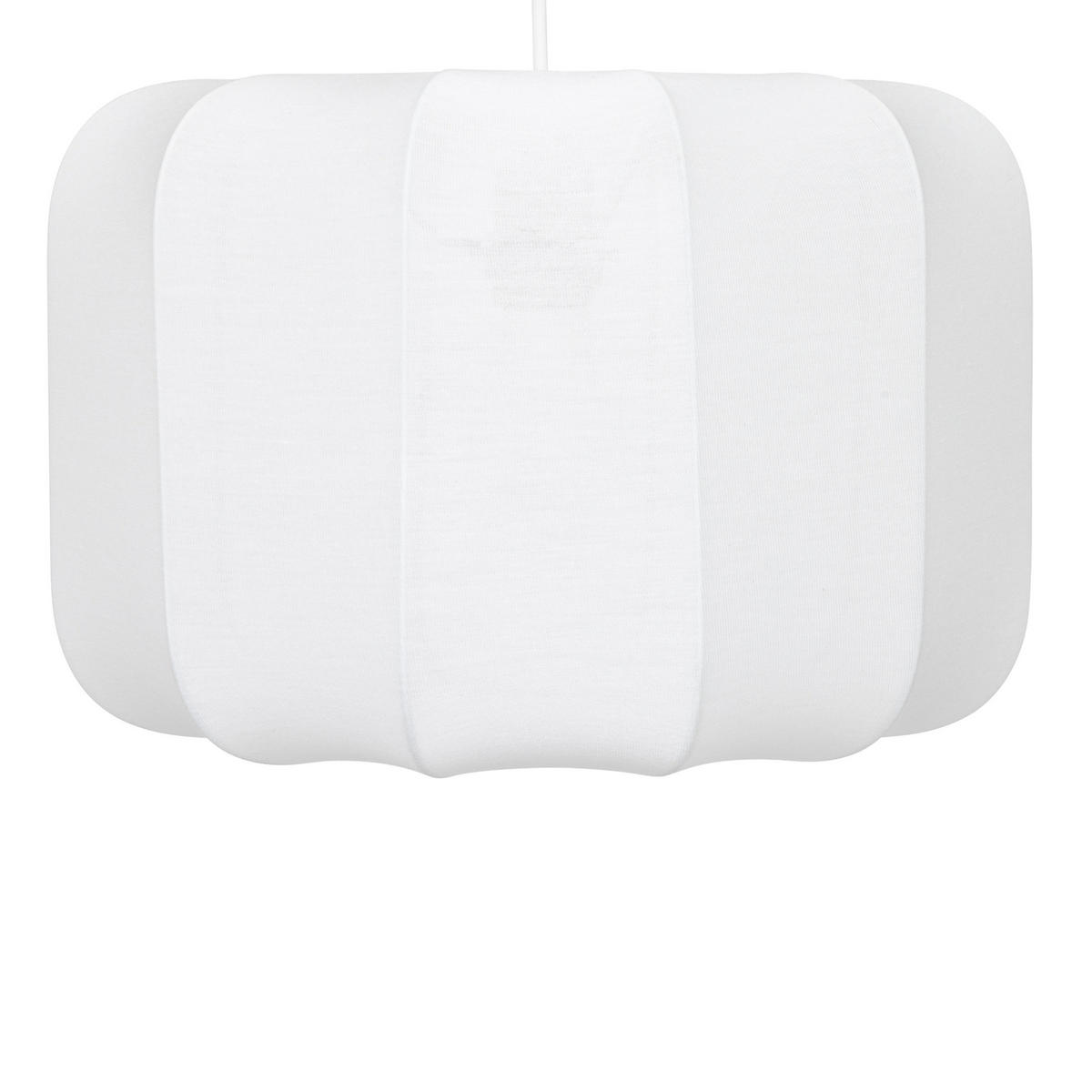 DECKENLAMPE Tobie Ø 35 cm - Weiß, Naturmaterialien (37/37/112cm) - Atmosphera Createur d´interieur