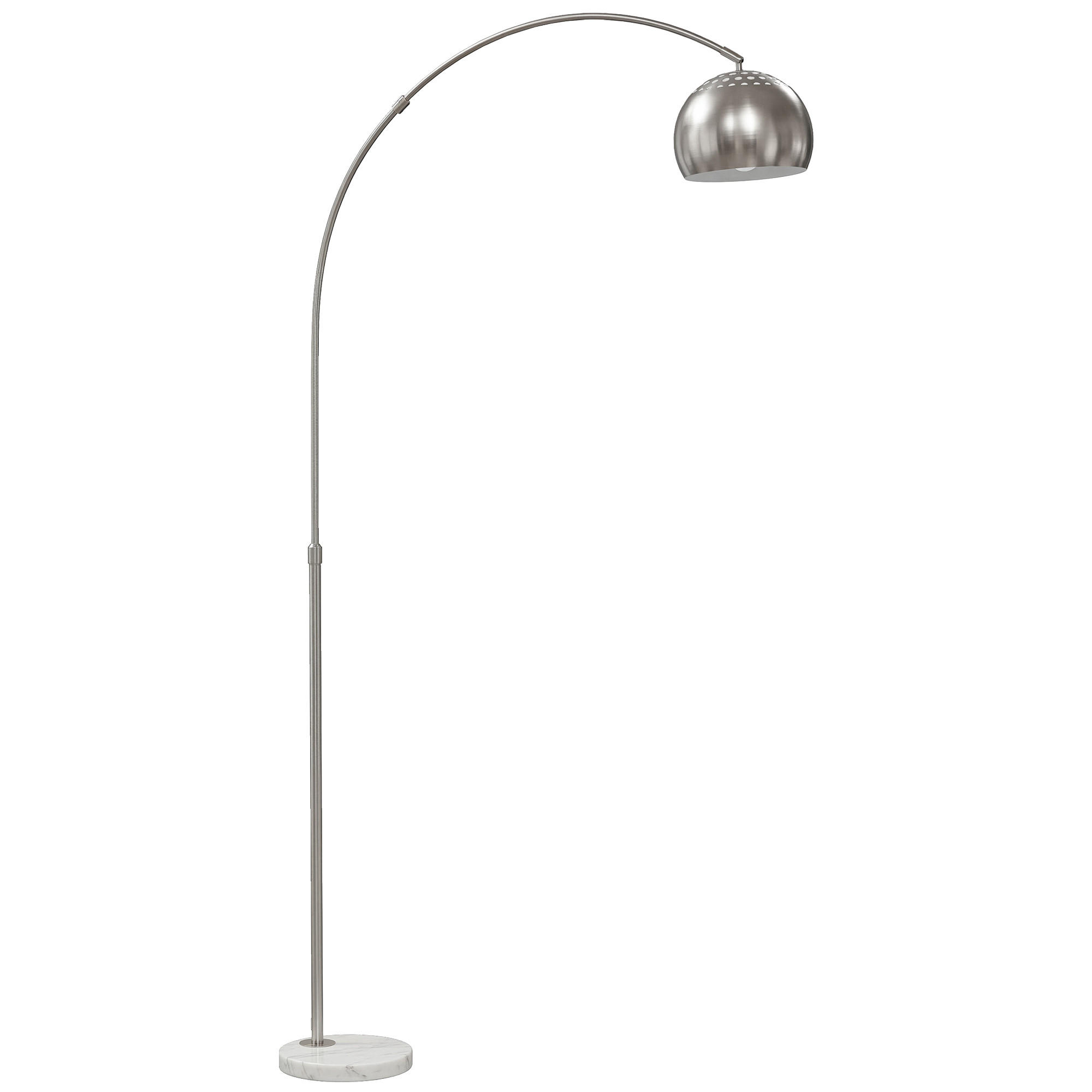 Homcom Stehlampe Silber 100x167x26 cm