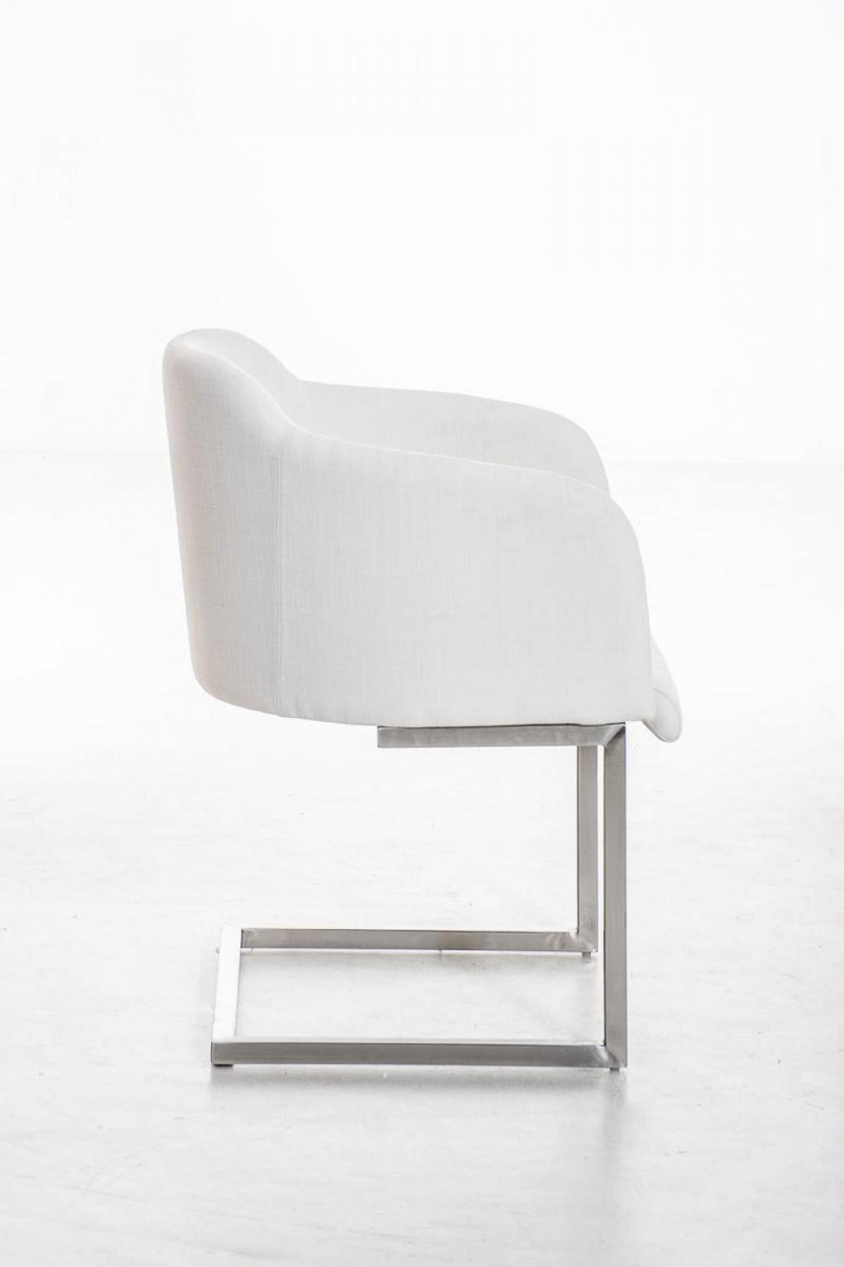 SCHWINGSTUHL Stoff Weiß - Weiß, Textil/Metall (62/80/46cm) - CLP