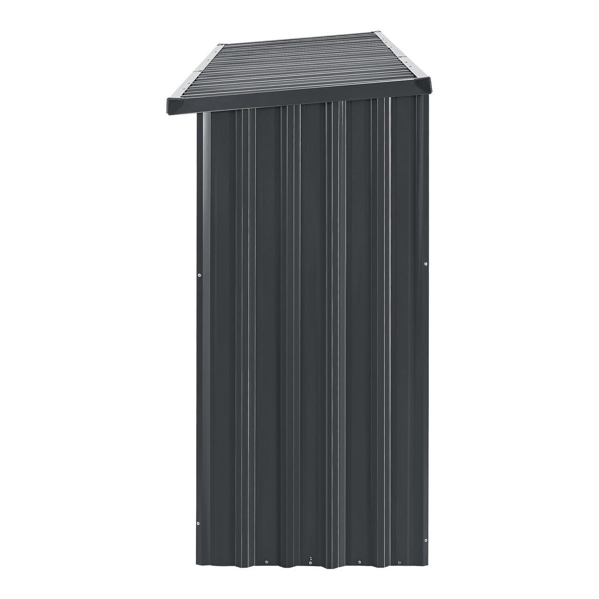 BRENNHOLZUNTERSTAND Kalmar - Anthrazit, Metall (352/152/80cm) - casa.pro