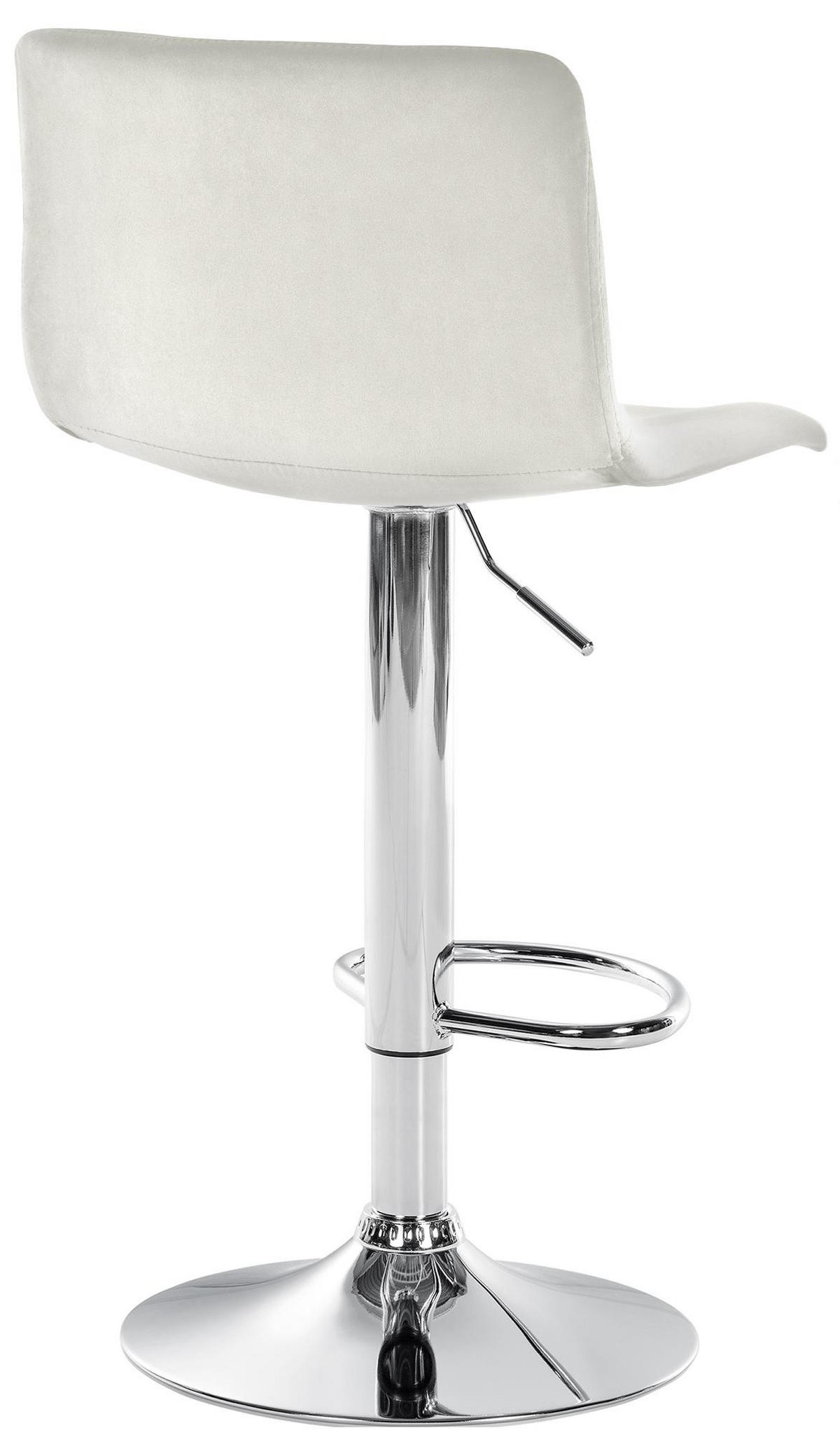 BARHOCKER Samt Creme - Creme, Textil (39/83/36cm) - CLP