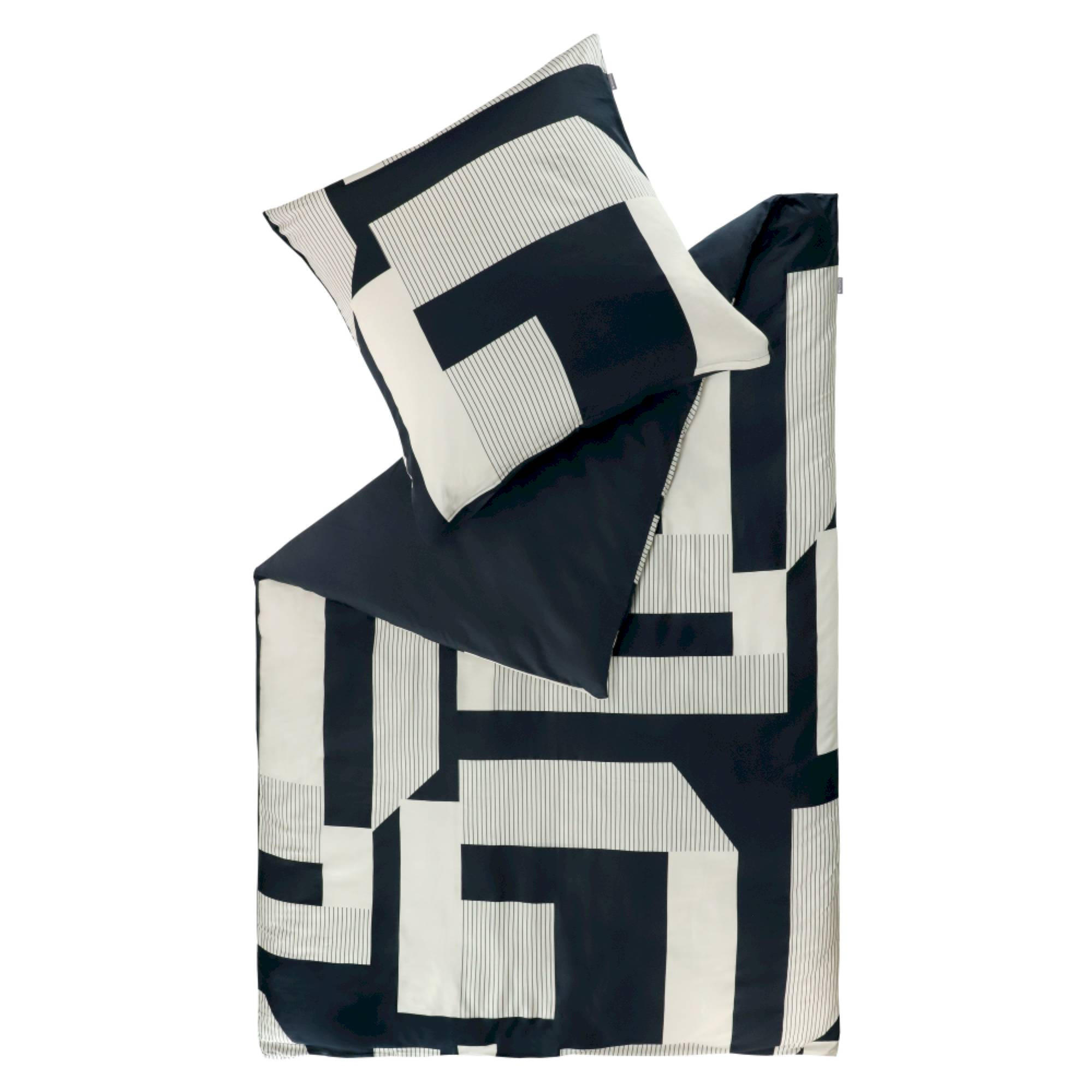 RENFORCÉ BETTWÄSCHE SLOW - Schwarz, Textil (140/200cm) - Musterring